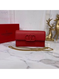 High Quality VALENTINO Origianl Leather Bag V0018 red Tl19556pR54