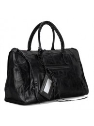 Hot Balenciaga Covered Giant Weekender bag 084327 Black Tl16266Nm85