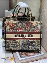 Hot DIOR BOOK TOTE EMBROIDERED CANVAS BAG C1287-10 Tl8966Nm85