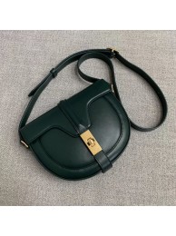 Hot Replica CELINE SMALL BESACE 16 BAG IN SATINATED CALFSKIN CROSS BODY 188013 GREEN Tl4959wR89