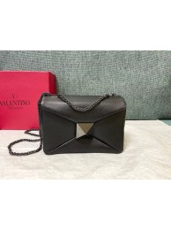 Imitation 1:1 VALENTINO GARAVANI One Stud Sheepskin Shoulder Bag YW0B0K21 black Tl19268LT32