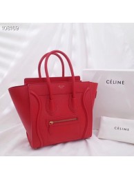 Imitation AAA CELINE MICRO LUGGAGE HANDBAG IN LAMINATED LAMBSKIN 167793-10 Tl4918kf15