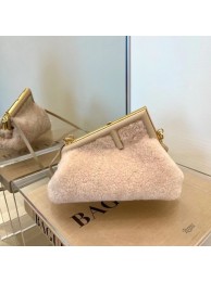 Imitation AAA FENDI FIRST SMALL Pink sheepskin bag 8BP129AH Tl12788RP55