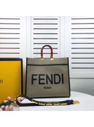 Imitation AAA FENDI SUNSHINE LARGE flannel shopper 8BH371 green Tl12948kf15