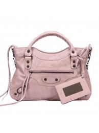 Imitation Balenciaga Small Classic Part Time Bag 085331 Light Pink Tl16128RC38