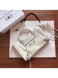 Imitation Balenciaga The City Handbag Calf leather 382569 white Tl16014Fo38