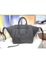 Imitation Celine Luggage Phantom Tote Bag Calfskin Leather CT3372 Deep Grey Tl5133Tm92