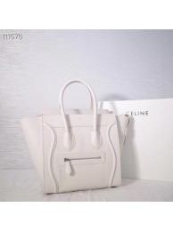 Imitation CELINE MICRO LUGGAGE HANDBAG IN LAMINATED LAMBSKIN 167793-25 Tl4903Ug88