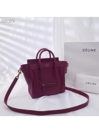 Imitation CELINE NANO LUGGAGE BAG IN LAMINATED LAMBSKIN 189244-18 Tl4929lH78