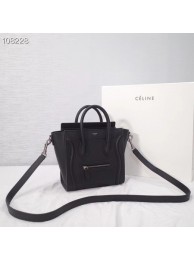 Imitation CELINE NANO LUGGAGE BAG IN LAMINATED LAMBSKIN 189244-7 Tl4940QN34