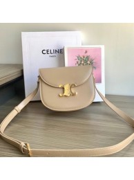 Imitation Celine TEEN BESACE TRIOMPHE IN SHINY CALFSKIN 110413 SAFARI Tl4699Fo38