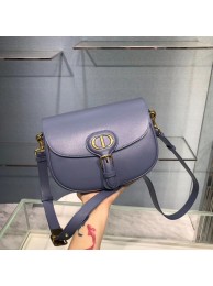 Imitation Cheap MEDIUM DIOR BOBBY BAG Box Calfskin M9319 Royal Blue Tl8938fV17