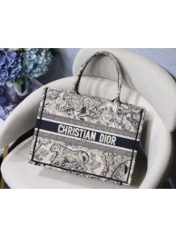 Imitation DIOR BOOK TOTE BAG IN EMBROIDERED CANVAS C1287 Tl9190SU34