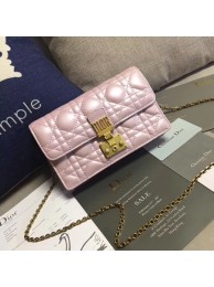 Imitation Dior DIORADDICT Wallet on Chain CD7056 Pink Tl9318uq94