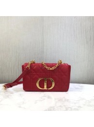 Imitation Dior SMALL DIOR CARO BAG Soft Cannage Calfskin M9241 red Tl8788Xr29