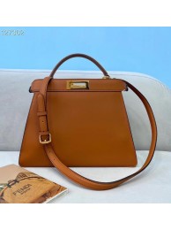 Imitation High Quality Fendi PEEKABOO ISEEU MEDIUM leather bag 70193 brown Tl12993HH94