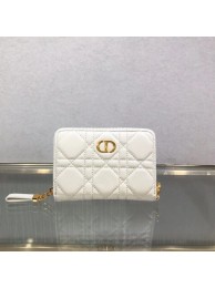 Imitation LADY DIOR LOTUS WALLET CANNAGE LAMBSKIN S502 white Tl9272SU58