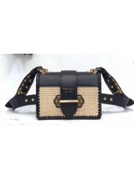 Imitation Prada Top Qualiyt Bag 1BA215 Black Tl6398uq94