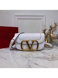 Imitation VALENTINO Origianl leather shoulder bag V0030 white Tl19540QN34