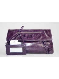 Knockoff Balenciaga Flap Clutch Bag Purple 084857A Tl16293cS18