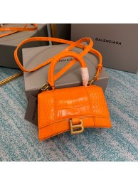 Knockoff Balenciaga Hourglass XS Top Handle Bag 28331S orang Tl15923JF45