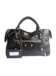 Knockoff Balenciaga Lampskin Handbag 084332A Dark Gray Tl16332iV87