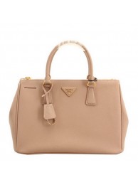 Knockoff Best Prada BN2274 Saffiano Leather 33CM Tote Bag Apricot Tl6646sm35