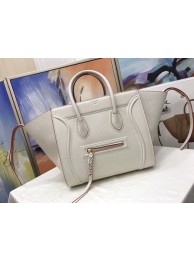 Knockoff Celine Luggage Phantom Tote Bag Calfskin Leather CT3372 OffWhite Tl5137yN38