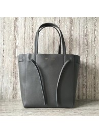 Knockoff CELINE SMALL CABAS PHANTOM IN SOFT GRAINED CALFSKIN 17602 dark grey Tl4996NL80