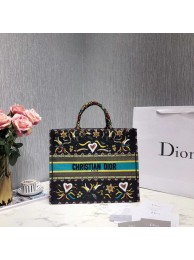 Knockoff DIOR BOOK TOTE EMBROIDERED CANVAS BAG M1287-6 Tl9011NL80