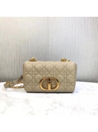 Knockoff Dior SMALL DIOR CARO BAG Soft Cannage Calfskin M9241 Beige Tl8787yN38