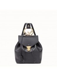 Knockoff FENDI BACKPACK leather backpack 8BZ043A black Tl13209eF76