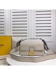 Knockoff Fendi BAGUETTE leather bag F2466 beige Tl13026NL80