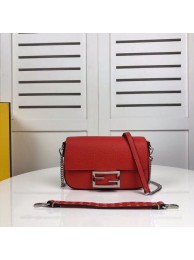 Knockoff Fendi BAGUETTE leather bag F2467 red Tl13024tp21