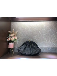 Knockoff FENDI raffia bag F7641 black Tl12645Bt18