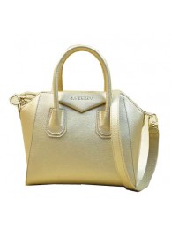 Knockoff Givenchy mini Antigona Bag Original Leather G9981S Gold Tl18311tU76