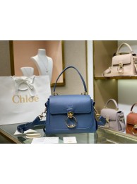 Knockoff High Quality Chloe Original Calfskin Leather Bag C1142L blue Tl17891FA65