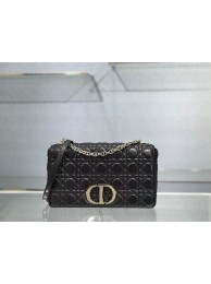 Knockoff High Quality LARGE DIOR CARO BAG Soft Cannage Calfskin M9243U black Tl8766FA65