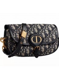 Knockoff MEDIUM DIOR BOBBY BAG Warm Taupe Box Embroidery M9327 dark blue Tl8464eF76