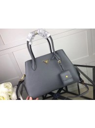 Knockoff Prada Calf leather bag 1127 grey Tl6473ch31