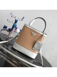 Knockoff Prada Double Medium bag 1BA210 white Tl6433JF45