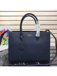 Knockoff Prada Saffiano Leather Tote Large 1BA153 dark blue Tl6456NL80