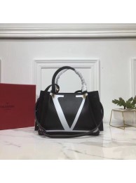 Knockoff VALENTINO Origianl Leather Bag V0052 Black Tl19573JF45