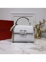 Knockoff VALENTINO Origianl leather Tote Bag V0025 white Tl19546Ez66