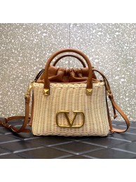 Knockoff VALENTINO tote Bag 7040 brown Tl19208JF45