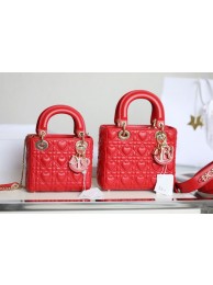 LADY DIOR MY ABCDIOR BAG Cannage Heart Original Lambskin Bag M0539O Red Tl8580KX51