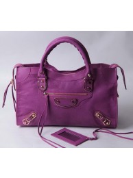 Luxury Balenciaga Large Classic Part Time Bags B085332 Purple Tl16086UV86