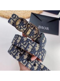 Luxury DIOR-ID BELT Canvas 35 MM B0111UM dark blue Tl11029Lv15