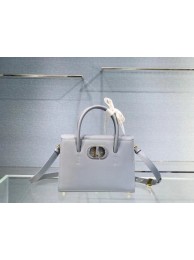 Luxury DIOR MEDIUM ST HONORE TOTE Grained Calfskin M9321UMBA sky blue Tl8839Lv15