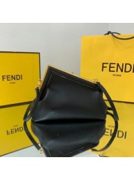 Luxury FENDI FIRST SMALL Black leather bag 8BP129A Tl12753bE46